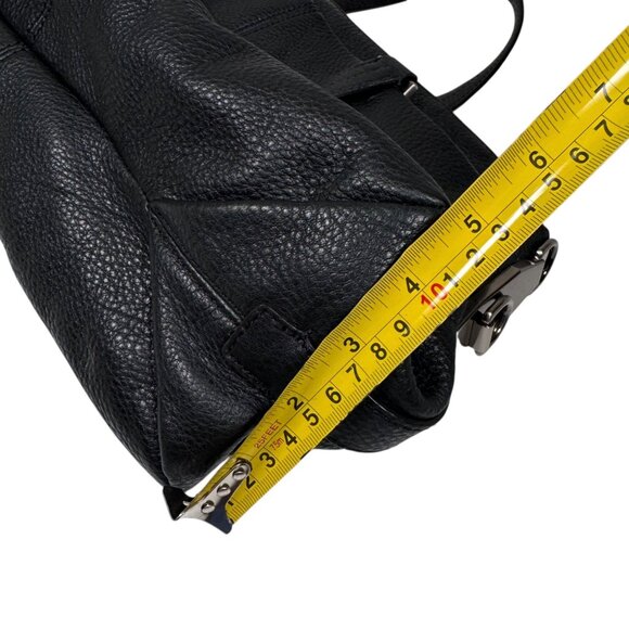 Rebecca Minkoff Sloane Satchel Bag Black Leather Pockets Minimalist Designer - Picture 16 of 16